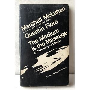 Vintage 1967 McLuhan Paperback Hippie Prediction Book Electronic Media TV Effect